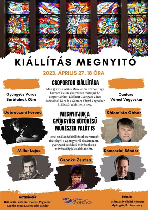 Kiállítás megnyitó plakát