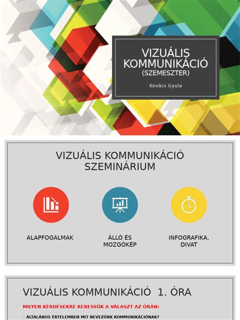 Vizuális kommunikáció elemei