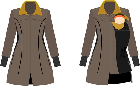 Hordozós téli kabát