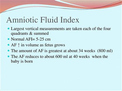 Amniotikus folyadék index (AFI) mérése