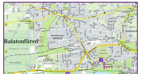 Történelmi térkép Balatonfüred környékéről