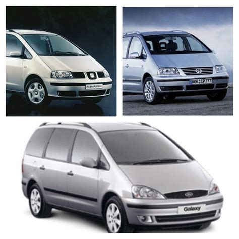 Volkswagen Sharan, Ford Galaxy és Seat Alhambra modellek összehasonlítása