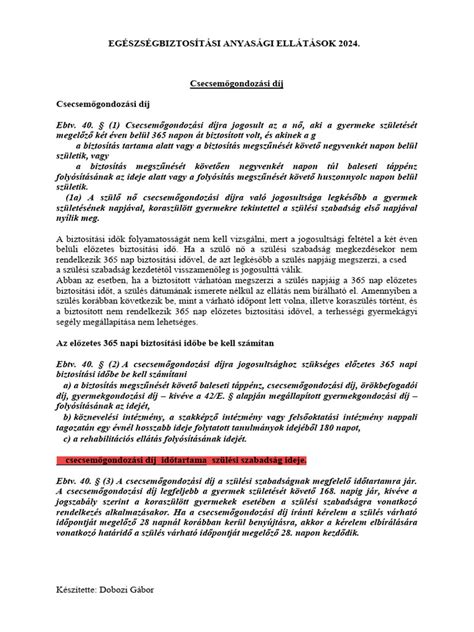 A különböző anyasági ellátások összehasonlítása