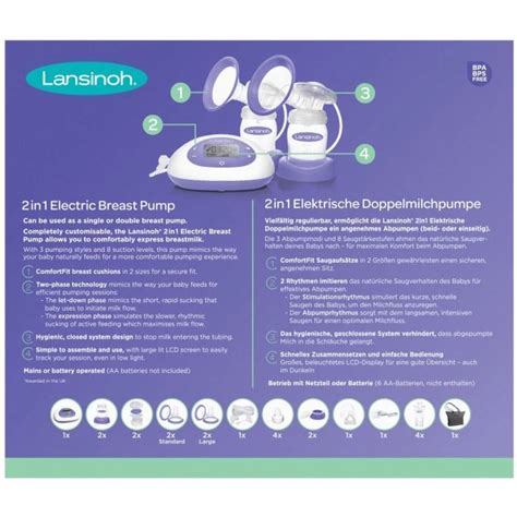 Lansinoh 2 az 1-ben mellszívó funkciói