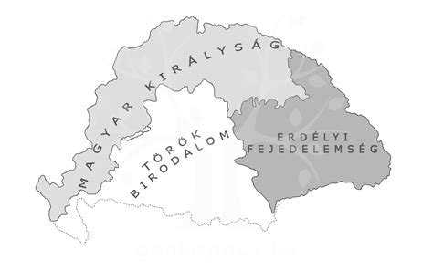 Magyarország történelmi térképe a tatárjárás és török hódoltság idején