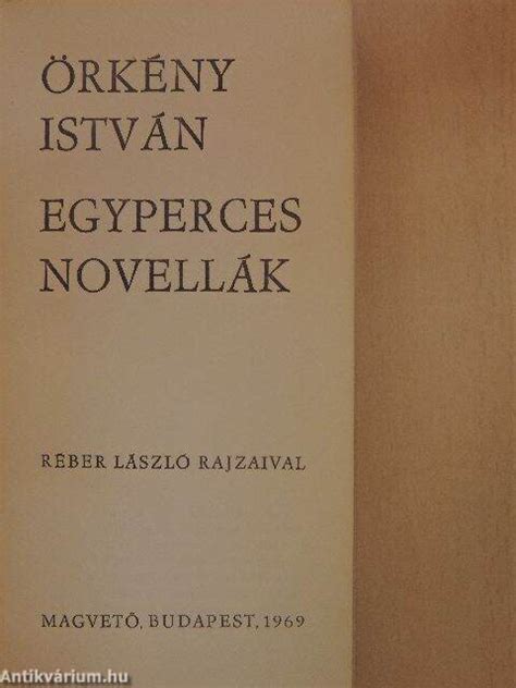 Egyperces novellák gyűjteménye