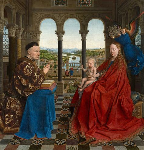 Jan van Eyck, Madonna a Gyermekkel, Szentekkel és Adományozóval (Jan Vos Madonnája)