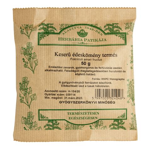 Édeskömény tea filter