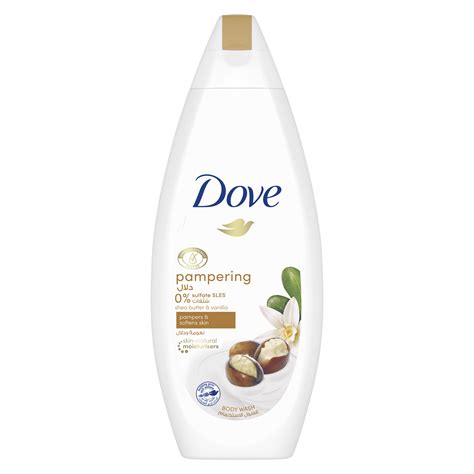 Dove Purely Pampering shea vaj és vanília testvaj csomagolása