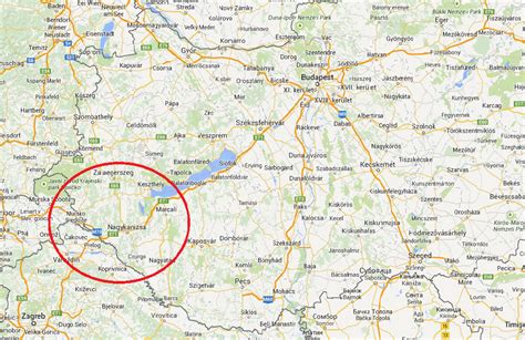 Térkép Nagykanizsa és környéke