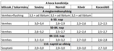 A vemhes kocák takarmányozási szükségletei a vemhesség alatt