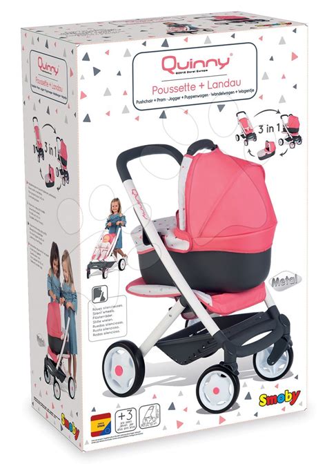 Smoby Trio Pastel Maxi Cosi & Quinny 3in1 babakocsi