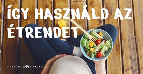 illusztráció a kiegyensúlyozott terhes étrendről