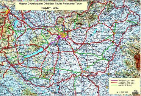 Magyarország úthálózat térképe