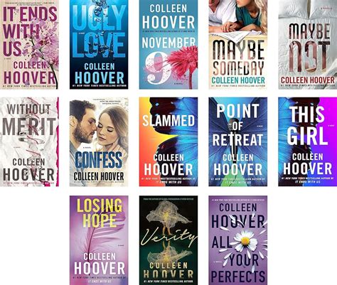 Colleen Hoover könyvek borítói