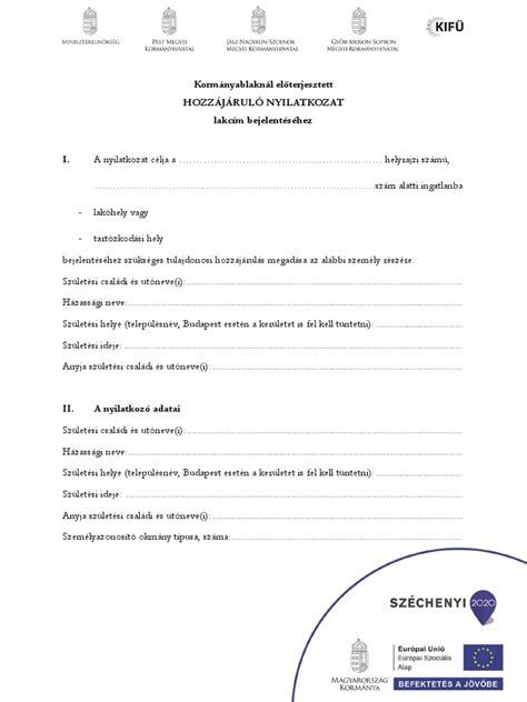 Szülők munkáltatói igazolása