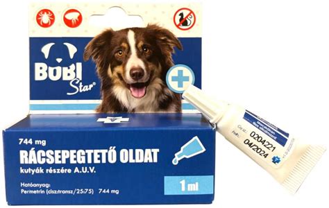 Spot-on készítmény felvitele kutyán