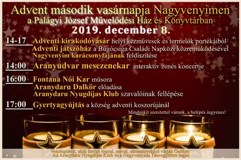 Az adventi vasárnapok időpontjai