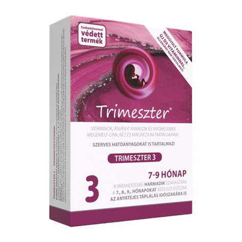 A Trimeszter 3 vitaminok összetétele