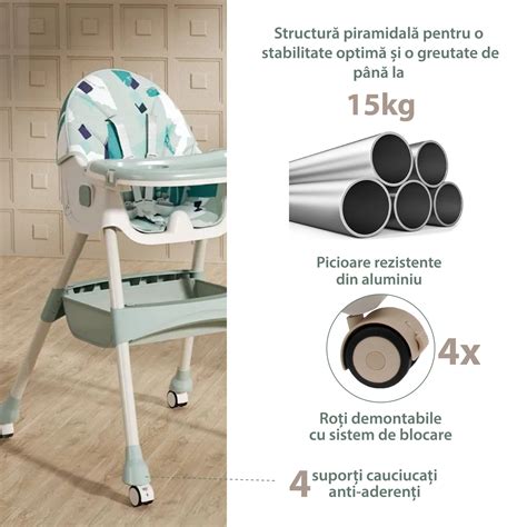 Fisher-Price etetőszék biztonsági övvel és állítható háttámlával