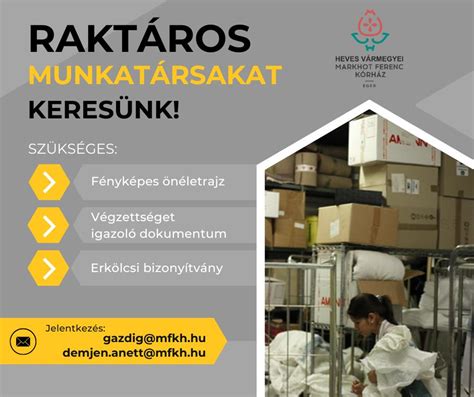 Raktári adminisztrációs feladatok