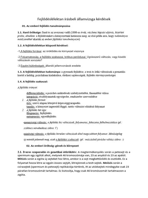 Írásbeli államvizsga tesztfeladatok
