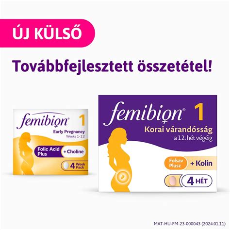 Femibion termékek a várandósság különböző szakaszaiban