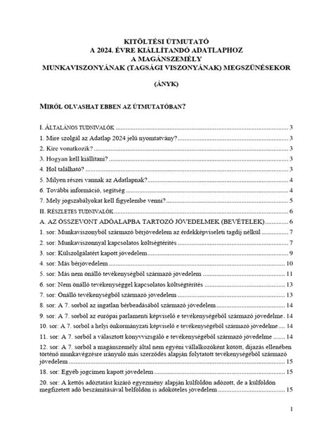 Adóbevallás kitöltési útmutató