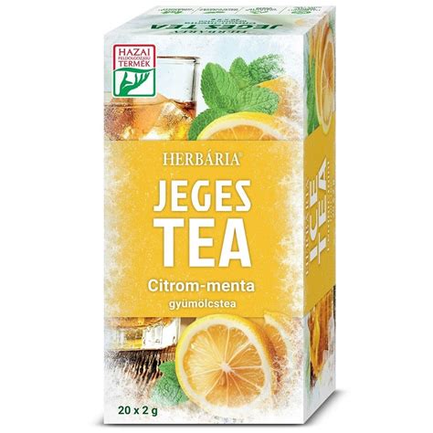 Jeges citromfű tea citrommal