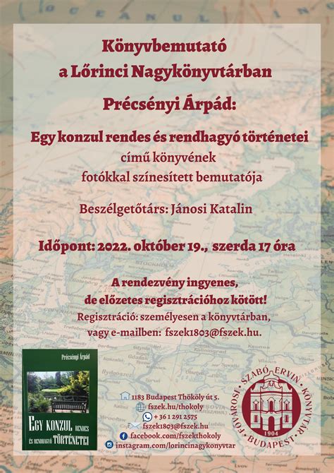 Könyvbemutató plakátja