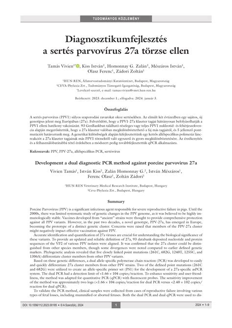 Sertés parvovírus elleni vakcinázás ütemezése
