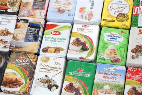 Gesztenyepüré fagyasztása jégkockatartóban