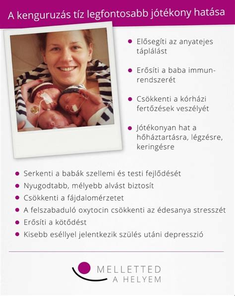 Kenguruzás: anya és koraszülött baba bőrkontaktusban