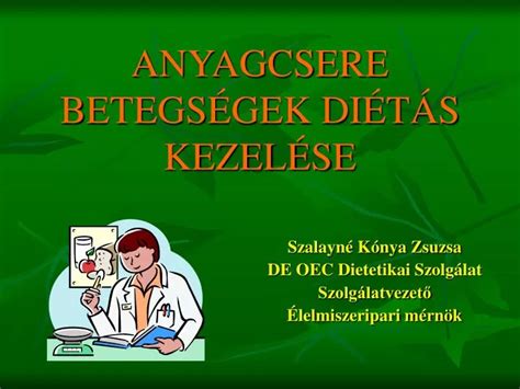 Anyagcsere-betegségek táblázatos összefoglalója