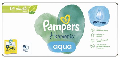 Infografika: A Pampers Harmonie Aqua főbb összetevői és előnyei