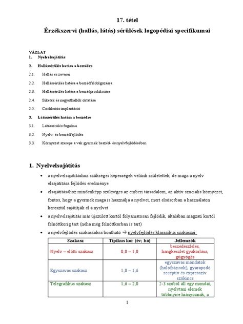 Érzékszervi változások kismamáknál
