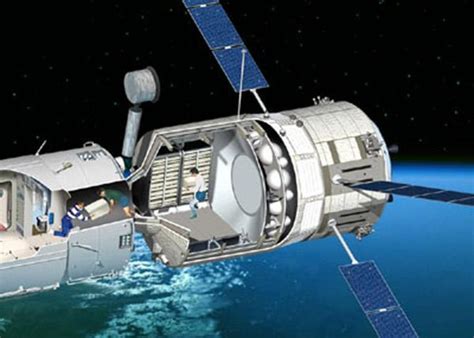 Az Automated Transfer Vehicle (ATV) teherszállító űrhajó a Nemzetközi Űrállomáshoz (ISS) dokkolva