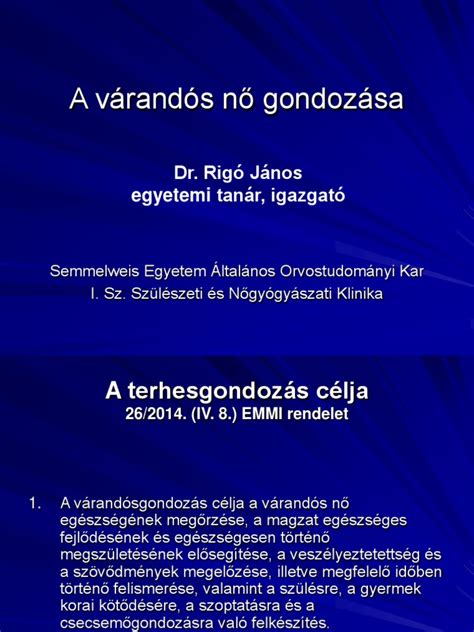 várandós gondozása