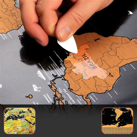 Kaparós világtérkép állatokkal