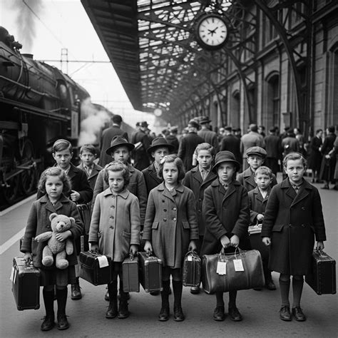 A Kindertransport tagjai Londonba érkeznek