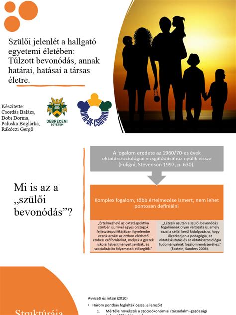 A szülői bevonódás lehetőségei a bölcsődékben és óvodákban
