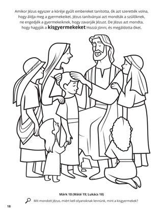 Jézus átöleli a gyermekeket