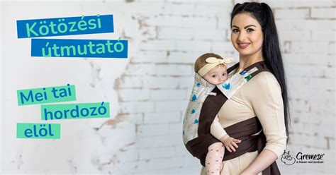 Gremese Mei Tai hordozó használat közben