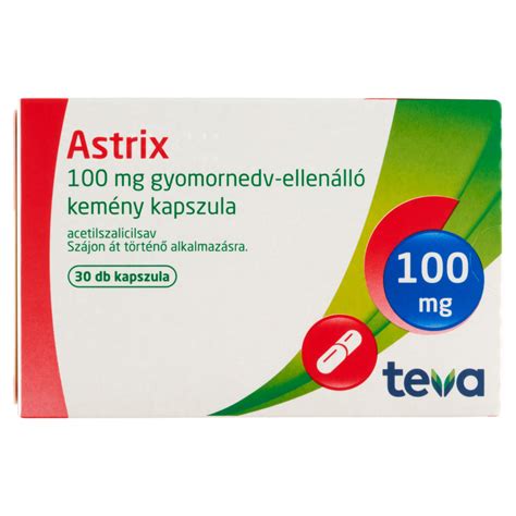 Astrix kapszula és hatóanyaga, acetilszalicilsav