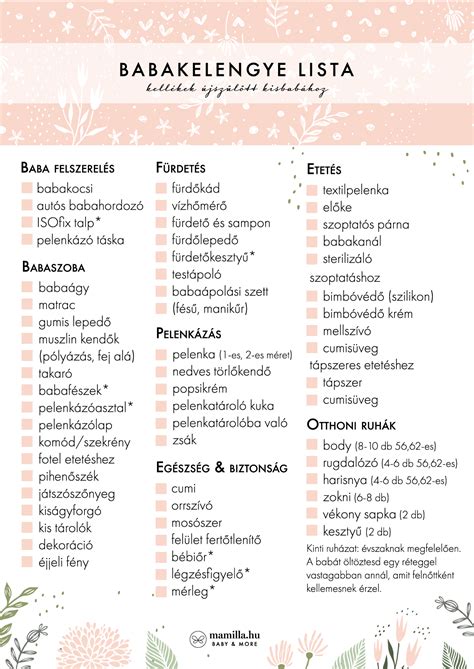 Babakelengye lista és tanácsadás