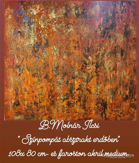 Absztrakt festmény Gy. Molnár Istvántól