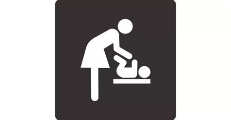 Pelenkázó helyiség illusztrációja