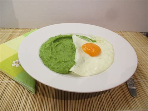 Zöldborsó püré