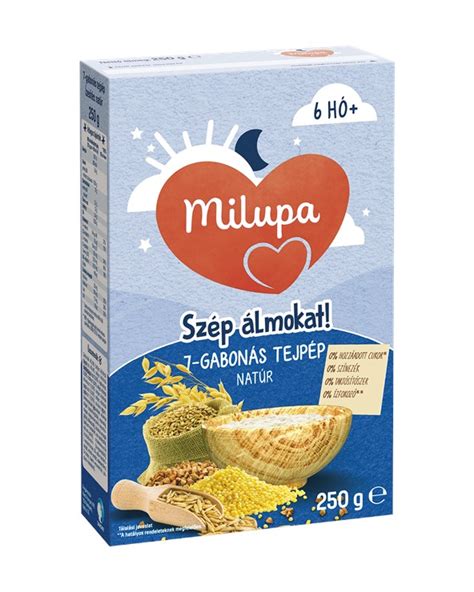 Milupa termékcsalád és a 7 gabonás pép