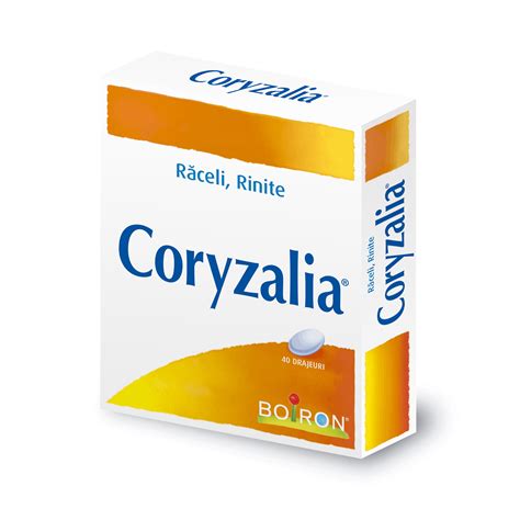 A Coryzalia tabletta doboza